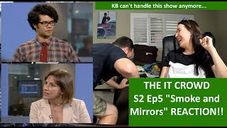 Americans React | THE IT CROWD | Smoke and Mirrors Season 2 Episode 5 | REACTION