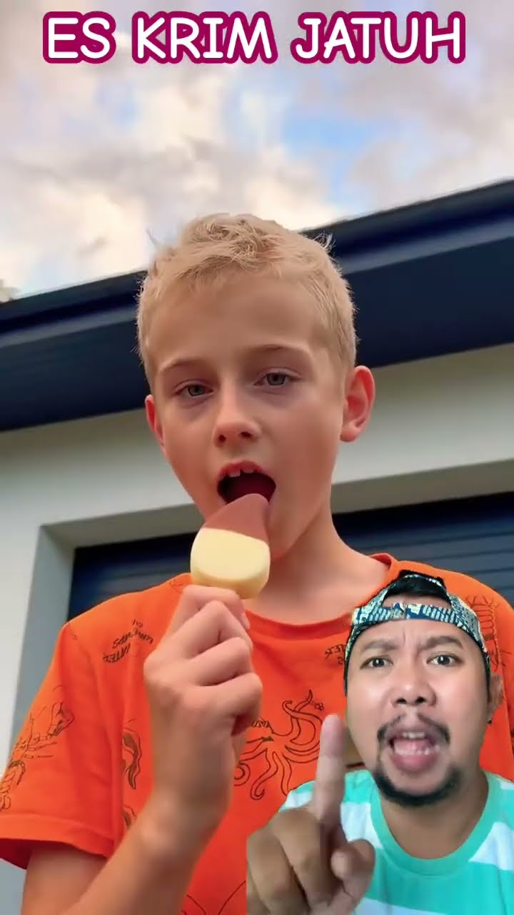 ES KRIM JATUH DEH!!!?? #icecream #funny #food #cooking #love #lucu