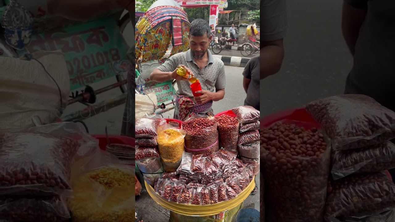 This Man Has Extremely Decorated His Shop! Masala Mix Chanachur Recipe 