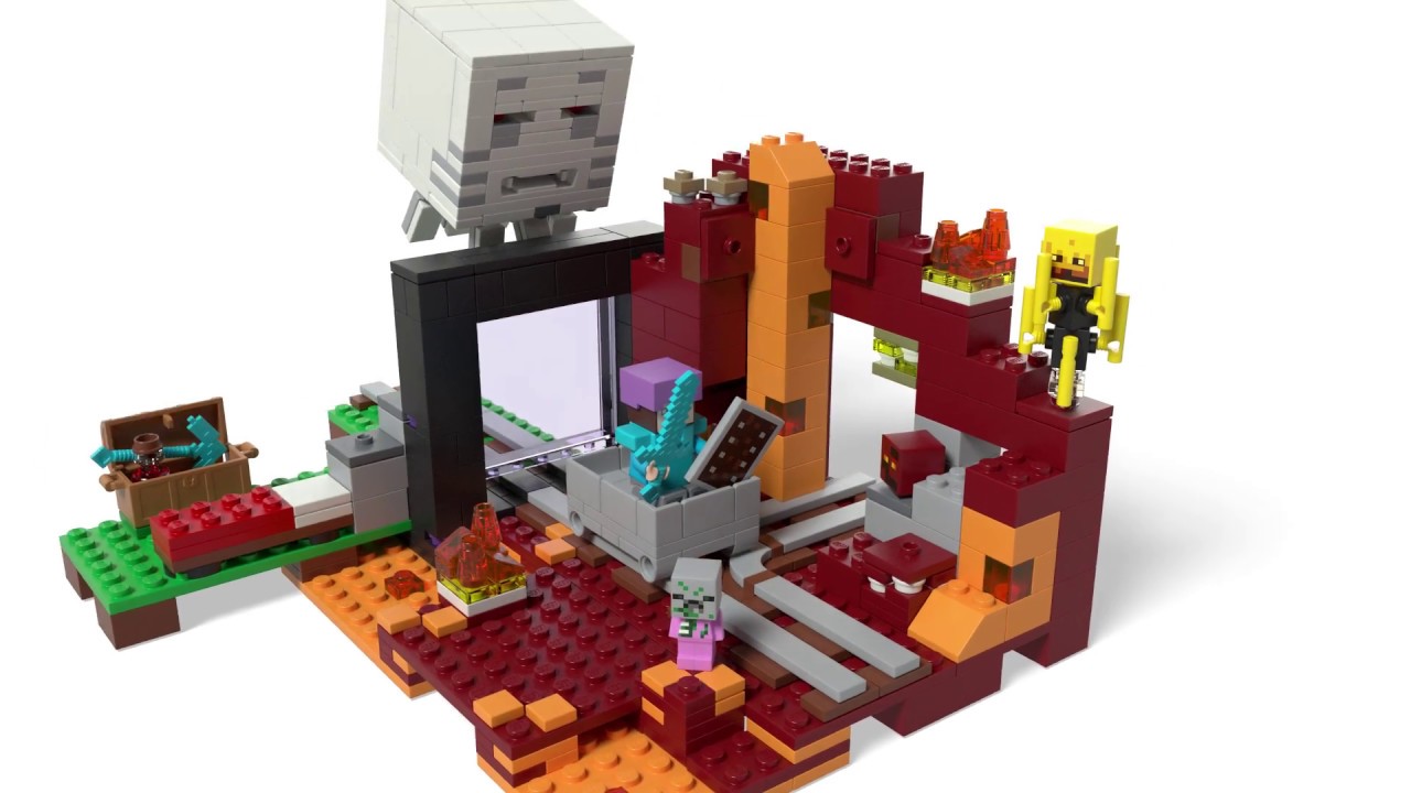 lego minecraft the nether portal