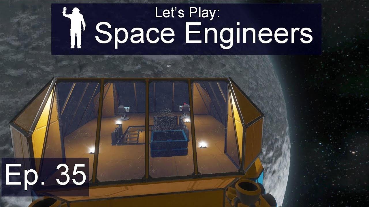 Space Engineers - Ep. 35 - Landing on the Moon! - Let's Play Survival ...