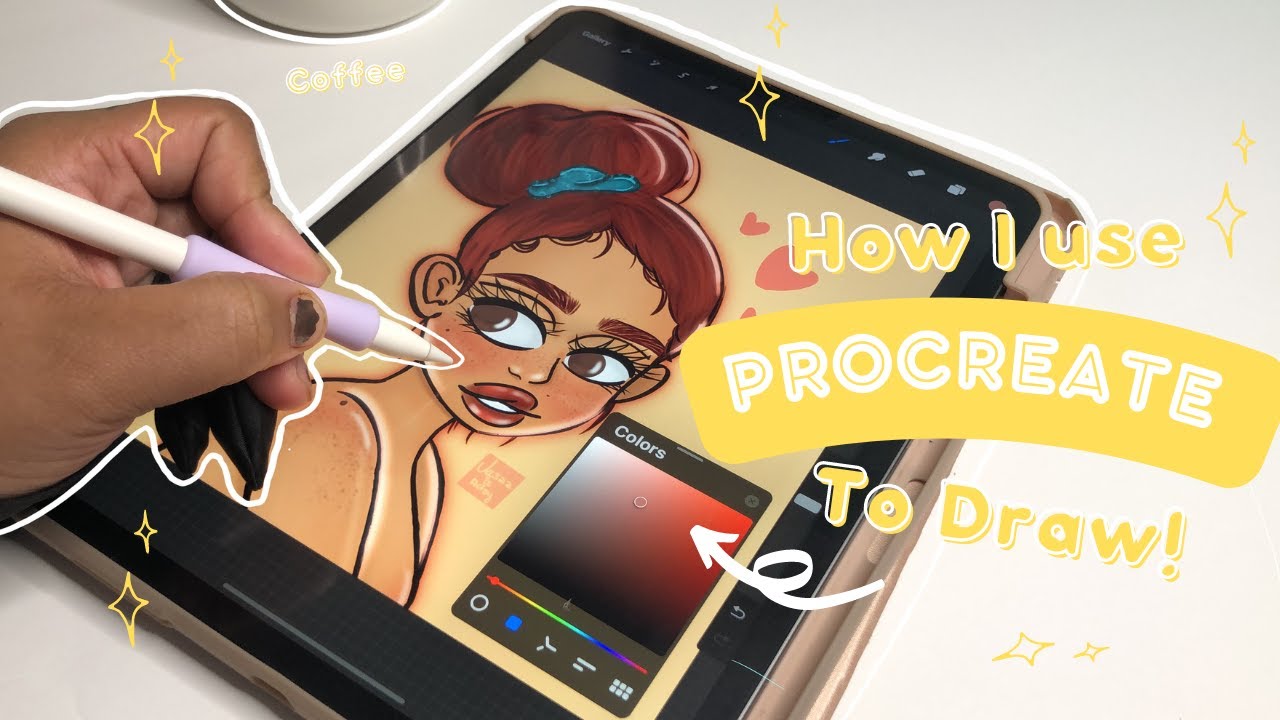 How I use Procreate ️‍🔥| my digital art process 🏼 - YouTube