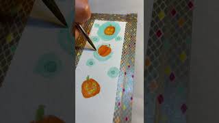 Pumpkins 🎃🎃✨🖌 #pumpkin #pumpkins ##halloween #watercolor #gouache #art #painting #fall #autumn