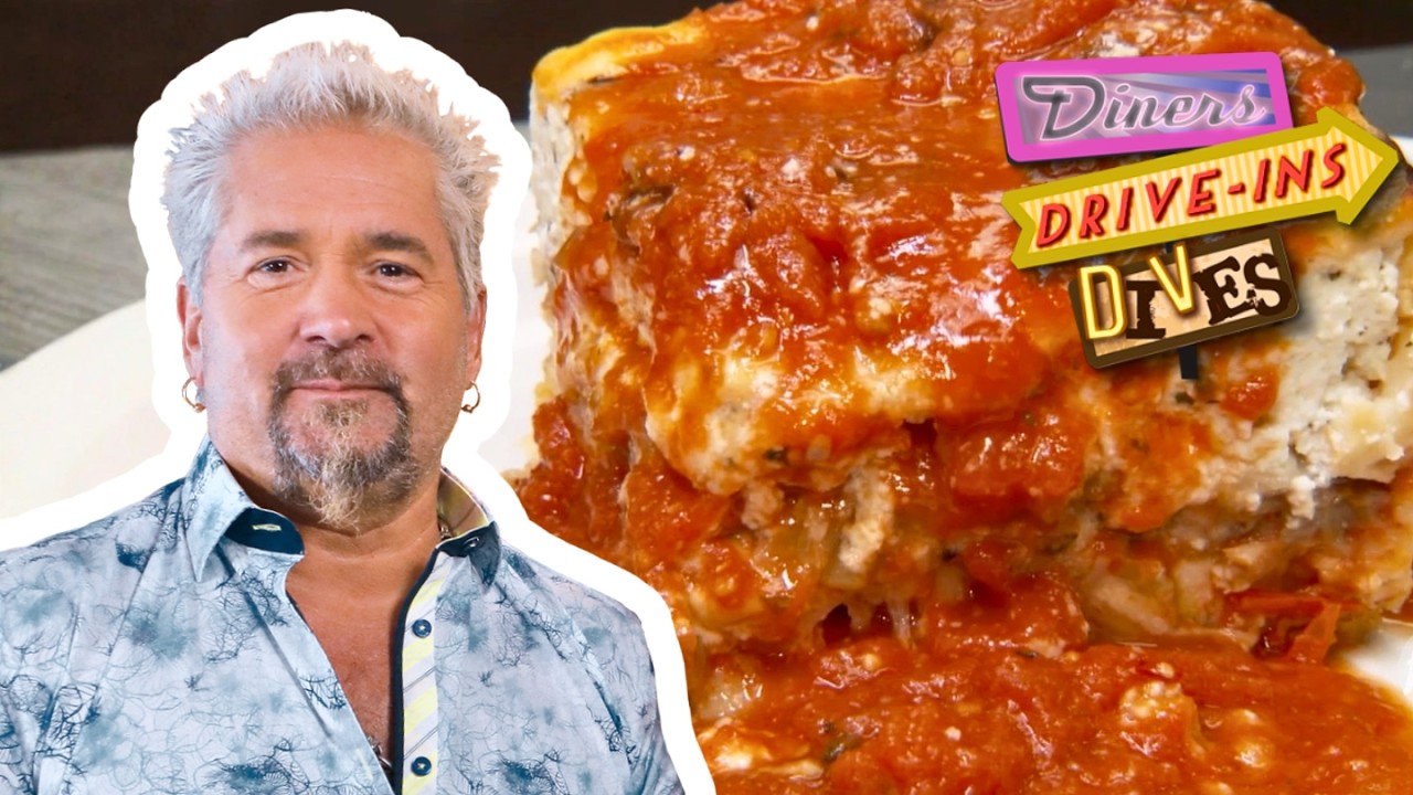 Guy Fieri Finds Incredible Homemade Lasagna 🇮🇹🤌 Diners, Drive-Ins and Dives