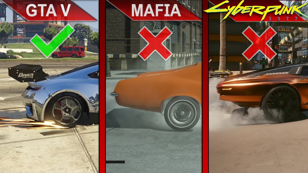 THE BIG COMPARISON 3 | GTA V vs. MAFIA Definitive Edition vs. Cyberpunk 2077 | PC | ULTRA