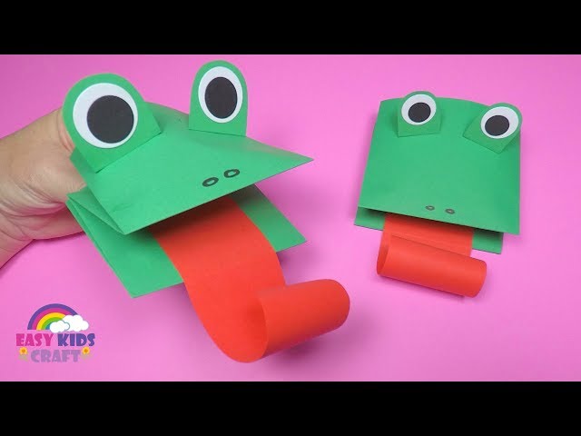 How to Make a Paper Frog Puppet | Fun Paper Crafts