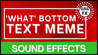 'What' Bottom Text Meme Sounds |'What' Bottom Text Meme Sound fx  |'What' Bottom Text Meme Sfx