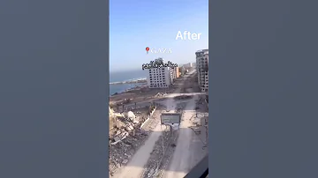 Gaza Before And After Palestine Israel 