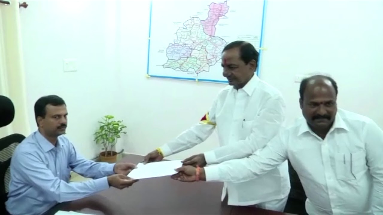 KCR Files Nomination in Gajwel | Spot News Channel |