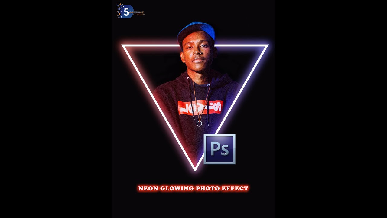 Neon Glowing Photo Effect | Adobe Photoshop | Tutorial | In Hindi/Urdu | D5G
