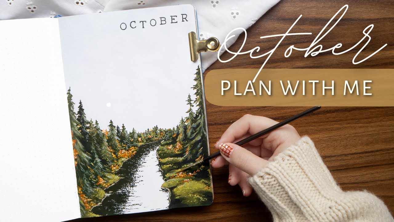 ПЛАНИРУЙТЕ СО МНОЙ | Октябрь 2022: Оформление Bullet Journal | Уютная осенняя тема 🍂