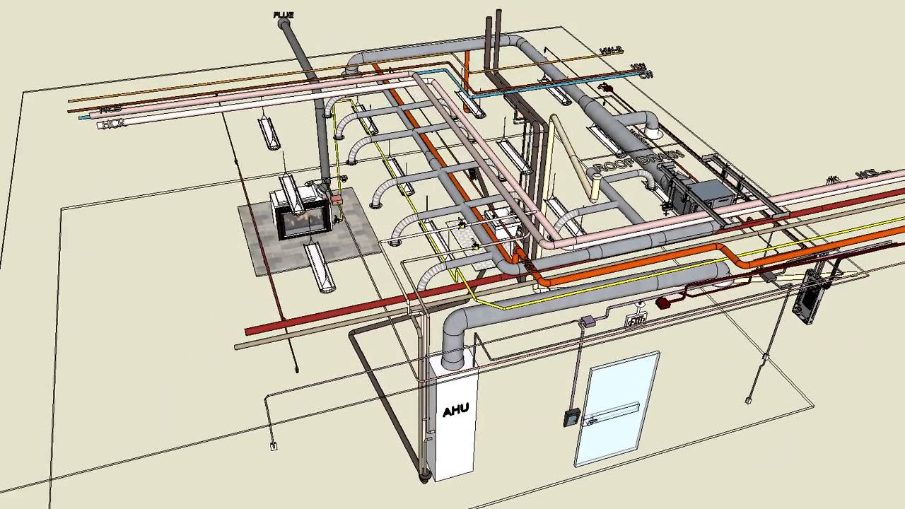 Mechanical  U0026 Electrical Typical 3d Sketchup