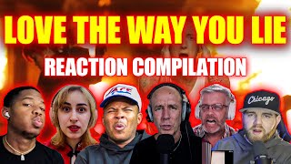 Reactors LOSE IT Watching Eminem & Rihanna – Love The Way You Lie | Reaction Compilation