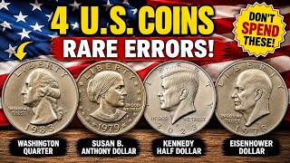 These 4 U.S. Coins Have Rare Errors! 🤑 Check Your Coins Now