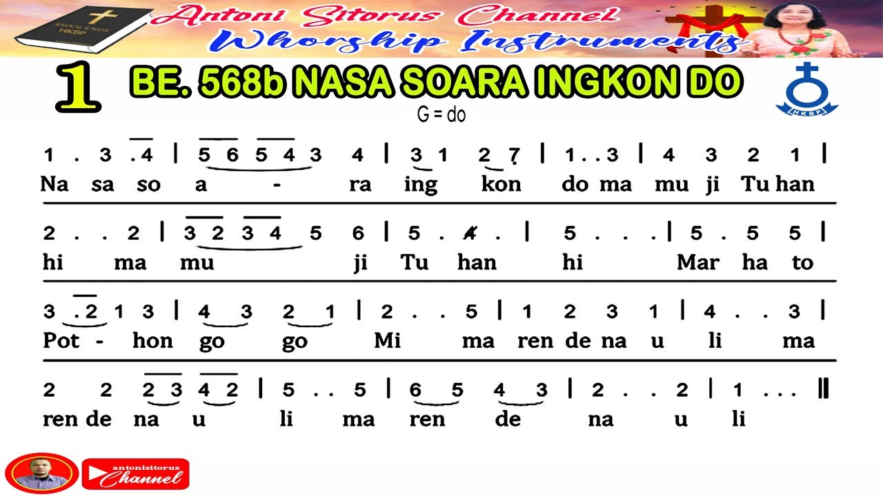 INSTRUMENT NOT BUKU ENDE HKBP NO  568b NASA SOARA INGKON DO