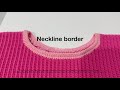 Cumulus Sweater | Neckline border