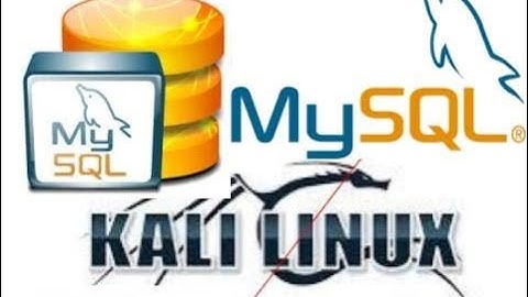 Mysql server installation and configuration in kali Linux
