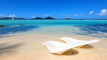 Cafe Beach: 3 Hours of Bora Bora Gentle Wave Sounds and Relaxing Ocean Ambience