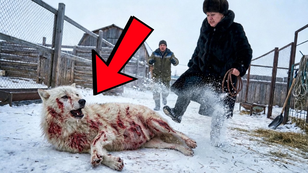 Властная женщина избила беременную волчицу, не зная, кому на самом деле принадлежат эти малыши