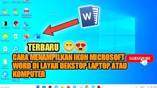 CARA MENAMPILKAN IKON MICROSOFT WORD PADA LAYAR DEKSTOP LAPTOP ATAU KOMPUTER screenshot 5