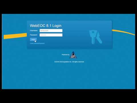 Episode #1 - How to Login to WebEOC