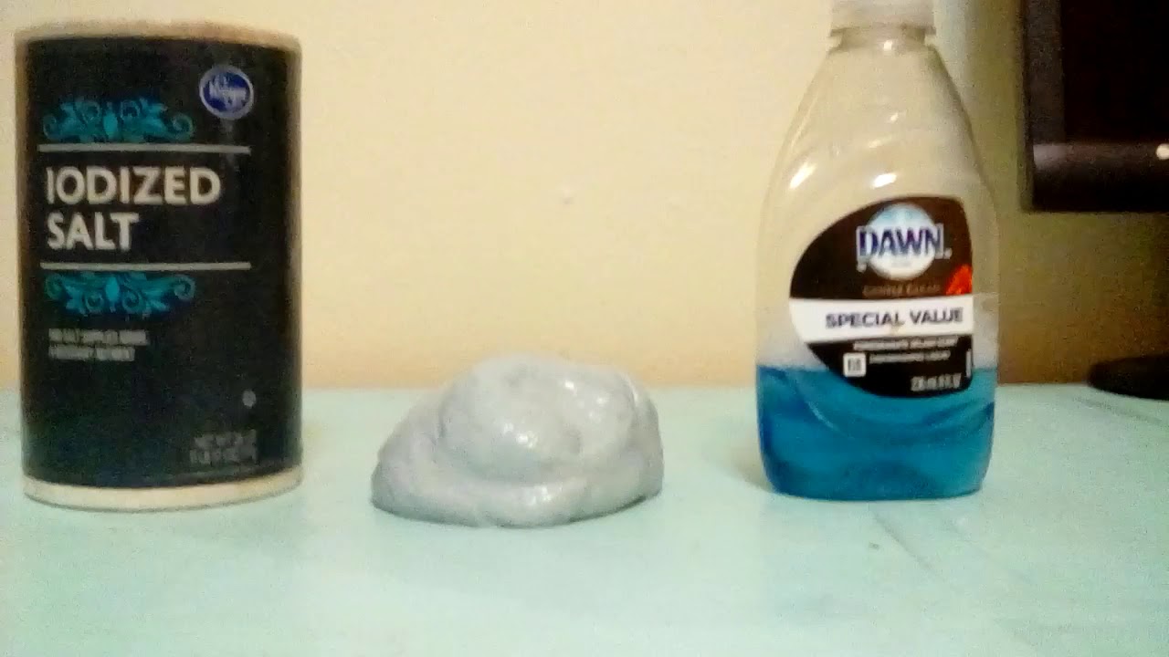 HOW TO MAKE DISH SOAP SALT SLIME THATS STRETCHY! YouTube