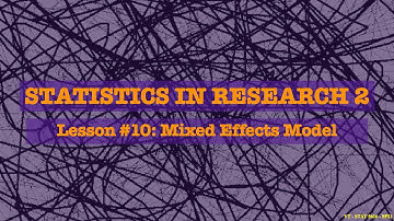 Lesson 10 Mixed Effect Model (2-way)