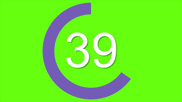 CIRCULAR COUNTDOWN TIMER GREENSCREEN 60 SECONDS + FREE DOWNLOAD