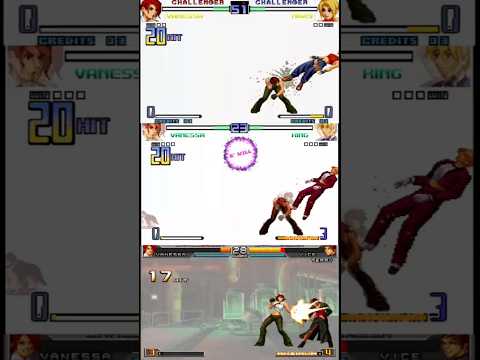 KOF 2002: Vanessa Combo Comparative (Classic, Remastered & Remake) #kof2002