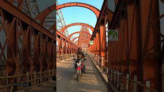 Sukkur Historical Railway Bridge Crossing by Motorbike #sukkurcity #railwaybridge #sindhtravel