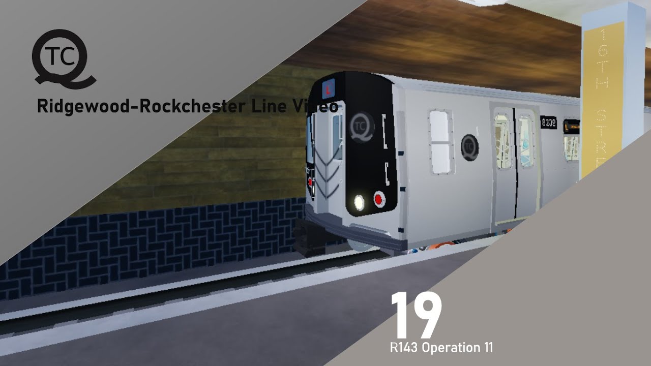 [ROBLOX] Operating the 2001 R143 on the full map of QTC's L Line - YouTube