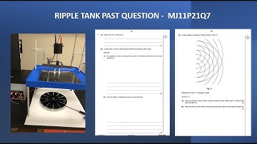 AICE PHYSICS - (MJ11P21Q7) RIPPLE TANK CIRCULAR WAVES INTERFERENCE