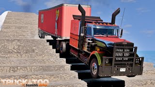 Cars vs Stairs #3 - BeamNG Drive | Truck&Too