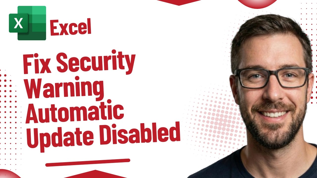 How To Fix Microsoft Excel Security Warning Automatic Update Of Links ...