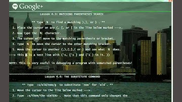 Lesson 4.3: Matching Parentheses Search - Vim Tutorial (Urdu)