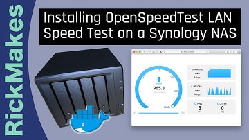 Installing OpenSpeedTest LAN Speed Test on a Synology NAS