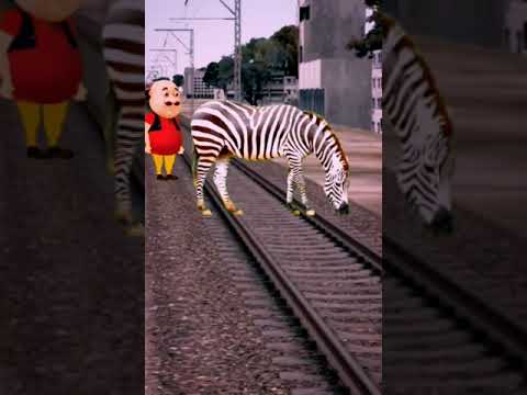 Funny Vfx Magic Train Video In Giraffe Vs Motu Shorts YouTube
