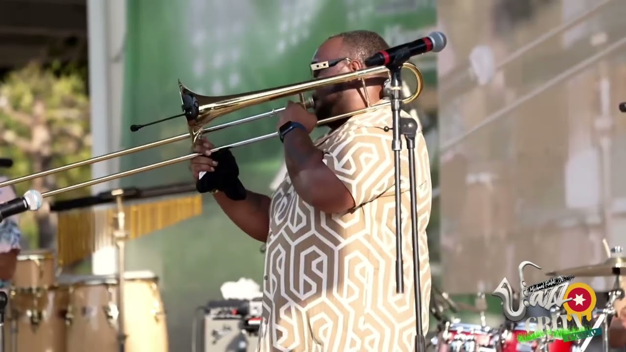 Trombonist Hank Bilal Performs at Jazz On The Green Tulsa.
