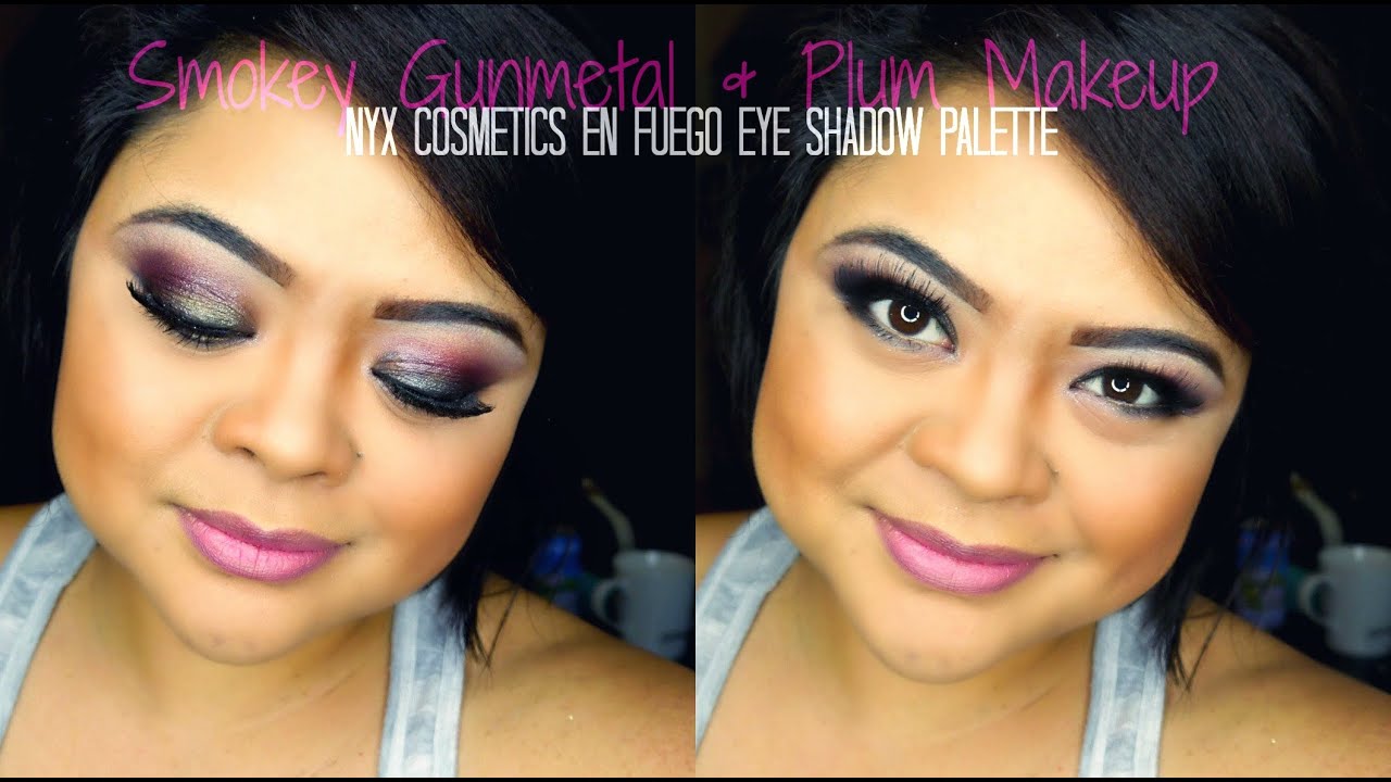 Smokey Gunmetal Plum Makeup Tutorial NYX Cosmetics En Fuego