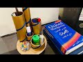 Diy Desk Organiser - diys with cardboard rolls - best out of waste