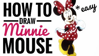 How to Draw Minnie Mouse | Step by Step | Easy | Mickey Mouse Universe