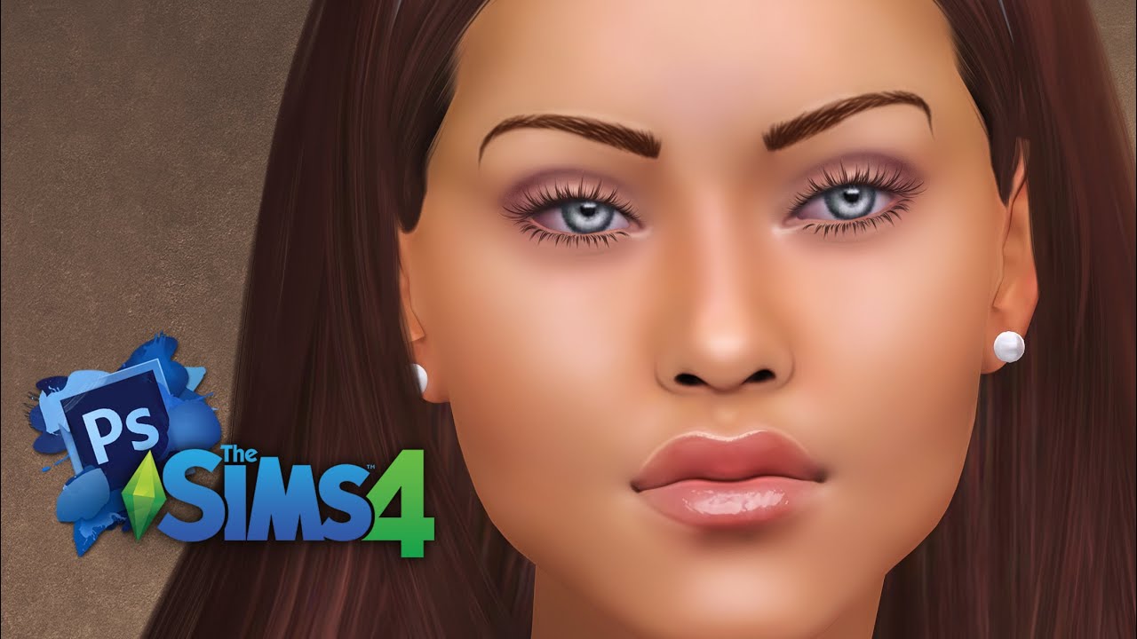 The Sims 4 - Photoshop Semi Real time edit - Evie - YouTube