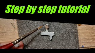 How to paint 28 mm Bolt action head - step by step tutorial
