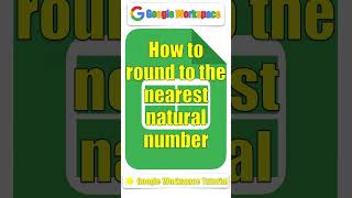 How to round to the nearest natural number | Short