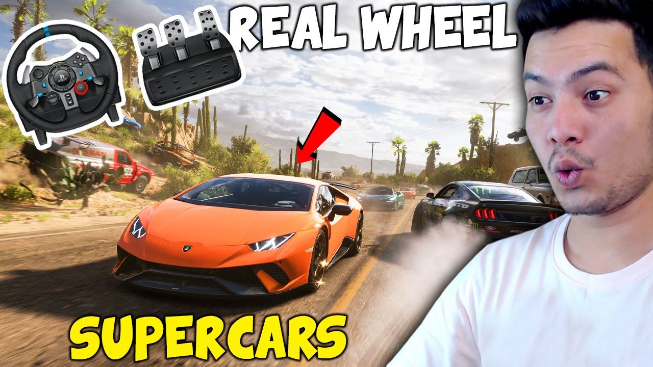 Driving Super Cars With Real Steering Wheel Forza Horizon 5 PART 1