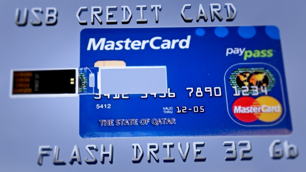 USB Credit Card Flash Drive 32 Gb
