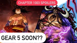 One Piece Chapter 1003 Prediction Luffy Gear 5 Soon Spoilers Manga 1003 English Raw Scans Youtube