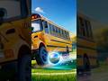 Soccer Bus ⚽🚌 Wheels on the Bus #funforkids  #weelsonthebus #shorts  #kids #nurseryrhymes #soccer