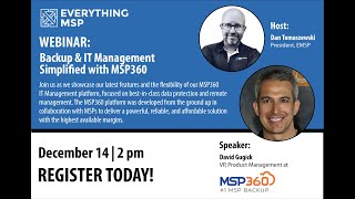 Backup & IT Management Simplified with MSP360