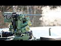 U.S. Army Soldiers FIRING Remote-Controlled Machine Gun